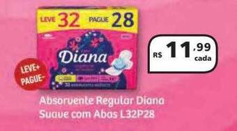 Drogasmil Absorvente regular diana suave com abas l32p28 oferta
