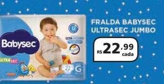 Fralda babysec ultrasec jumbo