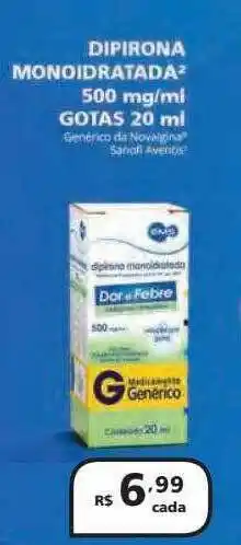 Dipirona monoidratada² 500mg ml gotas