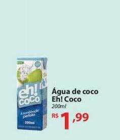 Nacional Água de coco eh! coco oferta