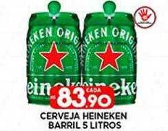 Supermercado Porecatu Cerveja heineken barril oferta