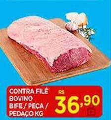 Supermercado Porecatu Contra filé bovino bife - peça - pedaço kg oferta