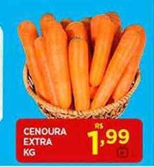 Supermercado Porecatu Cenoura extra kg oferta