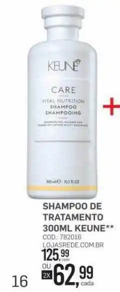 Lojas Rede Shampoo de tratamento keune oferta