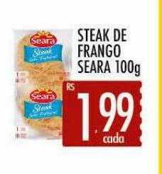 Supermercados Avenida Steak de frango seara oferta