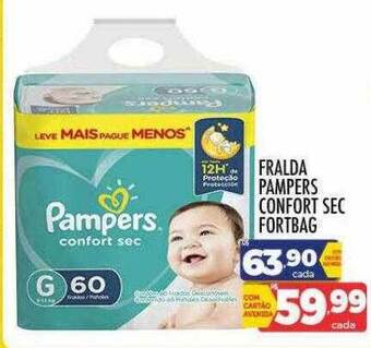 Supermercados Avenida Fralda pampers confort sec fortbag oferta