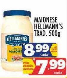 Supermercados Avenida Maionese hellmann's trad. oferta