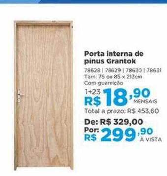 Porta interna de pinus grantok