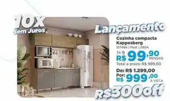 Lojas Solar Cozinha compacta kappesberg oferta