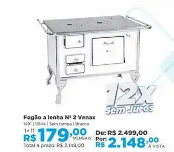 Fogão a lenha n°2 venax