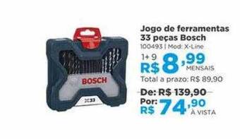 Jogo de ferramentas 33 peças bosch