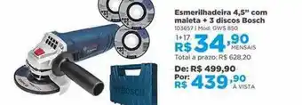 Lojas Solar Esmerilhadeira 4.5 oferta