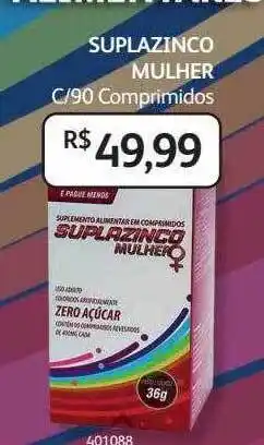 PoupaFarma Suplazinco mulher c-90 comprimidos oferta