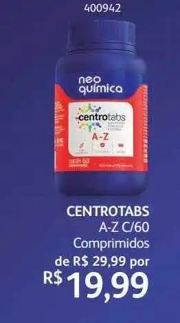 PoupaFarma Centrotabs a-z c- 60 comprimidos oferta