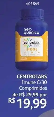PoupaFarma Centrotabs imune c-30 comprimidos oferta