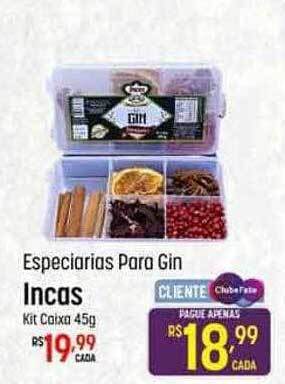 Muffato Especiarias para gin incas oferta