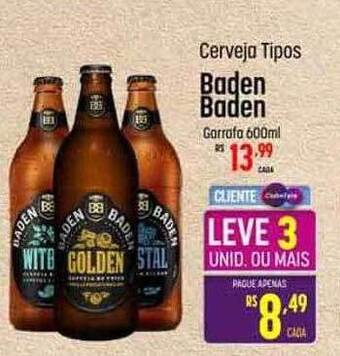 Muffato Cerveja tipos baden baden oferta