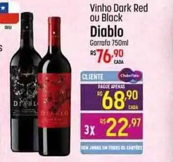 Muffato Vinho dark red ou black diablo oferta