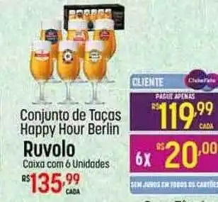Muffato Conjunto de taças happy hour berlin ruvolo oferta