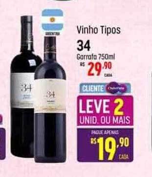 Muffato Vinho tipos 34 oferta