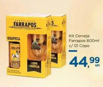 Super São Luiz Kit cerveja farrapos c- 01 copo oferta