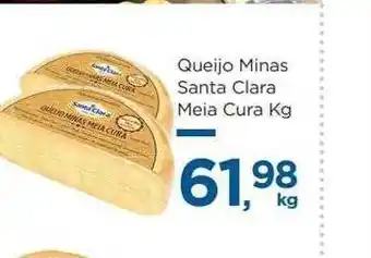 Super São Luiz Queijo minas santa clara meia cura kg oferta