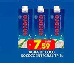 Supermercado Porecatu Água de coco sococo integral oferta