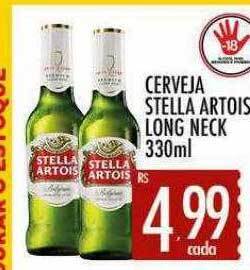 Supermercados Avenida Cerveja stella artois long neck oferta