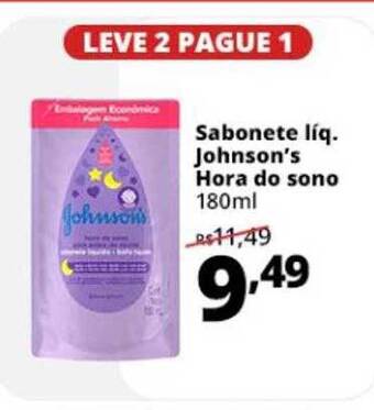 Supermercados Baklizi Sabonete líq. johnson's hora do sono oferta