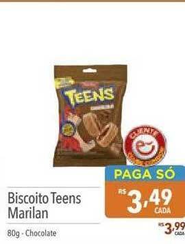 Supermercados Condor Biscoito teens marilan oferta