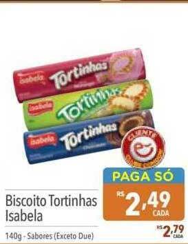 Supermercados Condor Biscoito tortinhas isabela oferta