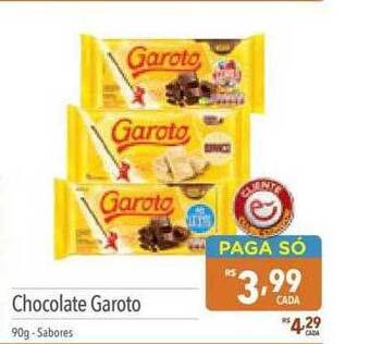 Supermercados Condor Chocolate garoto oferta