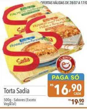 Supermercados Condor Torta sadia oferta