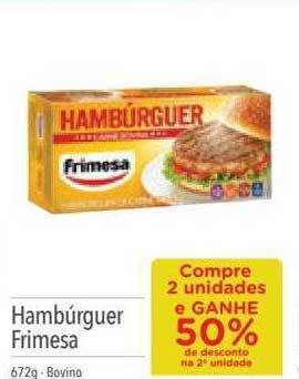 Supermercados Condor Hambúrguer frimesa oferta