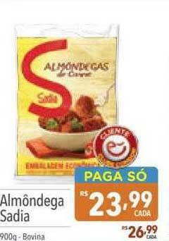 Supermercados Condor Almôndega sadia oferta