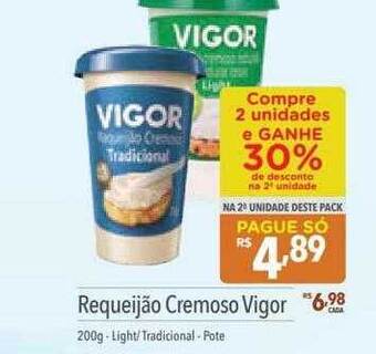 Supermercados Condor Requeijão cremoso vigor oferta