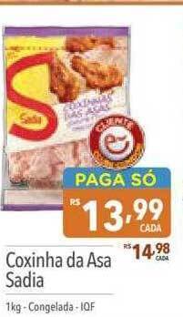 Supermercados Condor Coxinha da asa sadia oferta