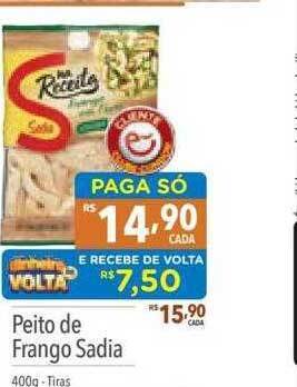 Supermercados Condor Peito de frango sadia oferta