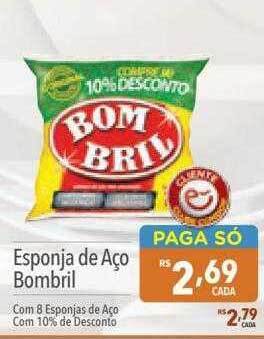 Supermercados Condor Esponja de aço bombril oferta