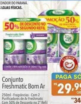 Supermercados Condor Conjunto freshmatic bom ar oferta