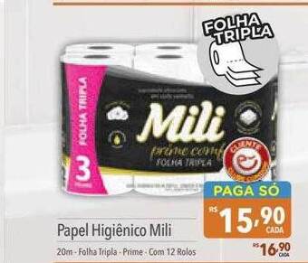 Supermercados Condor Papel higiênico mili oferta