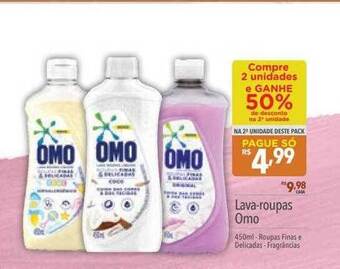 Supermercados Condor Lava-roupas omo oferta