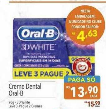 Supermercados Condor Creme dental oral-b oferta