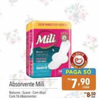 Supermercados Condor Absorvente mili oferta
