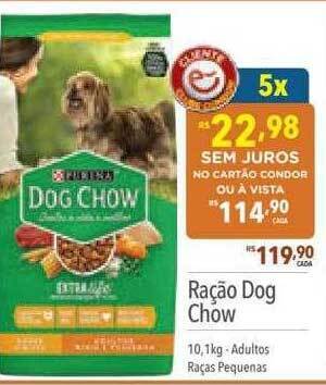 Supermercados Condor Ração dog chow oferta