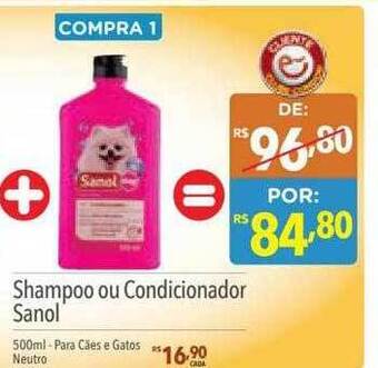 Supermercados Condor Shampoo ou condicionador sanol oferta
