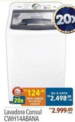 Supermercados Condor Lavadora consul cwh14abana oferta