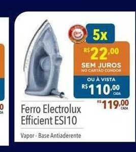 Supermercados Condor Ferro electrolux efficient esi10 oferta