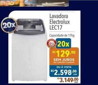 Supermercados Condor Lavadora electrolux lec17 oferta