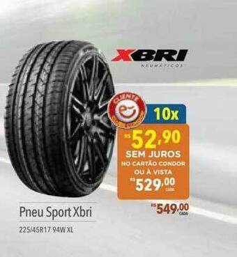 Supermercados Condor Pneu sport xbri oferta